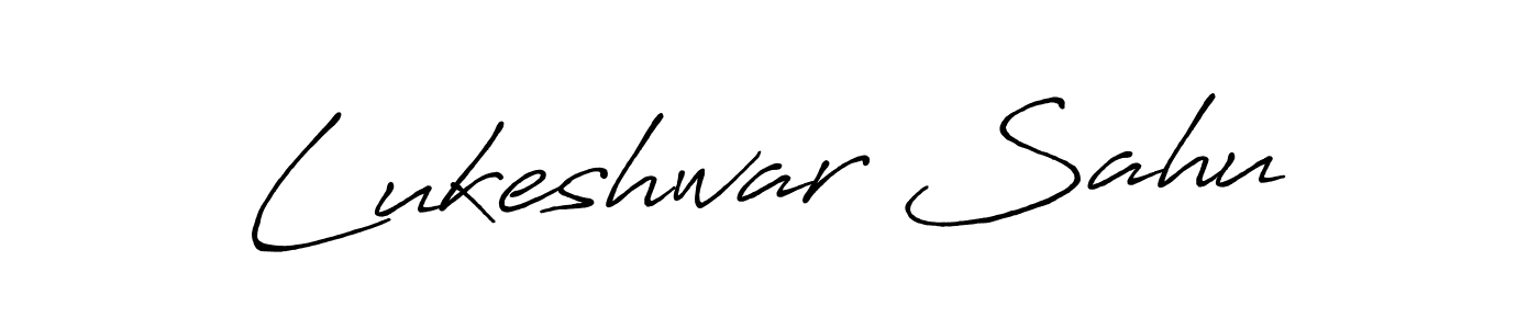 Lukeshwar Sahu stylish signature style. Best Handwritten Sign (Antro_Vectra_Bolder) for my name. Handwritten Signature Collection Ideas for my name Lukeshwar Sahu. Lukeshwar Sahu signature style 7 images and pictures png