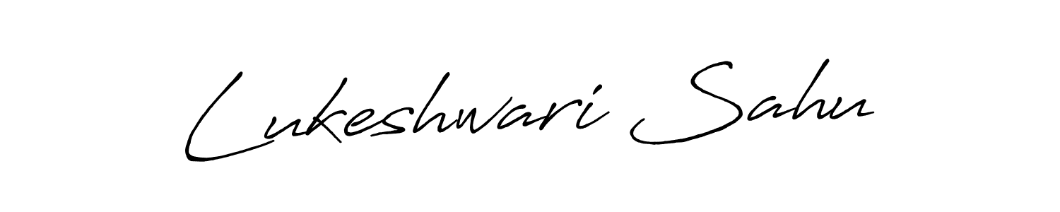 How to make Lukeshwari Sahu signature? Antro_Vectra_Bolder is a professional autograph style. Create handwritten signature for Lukeshwari Sahu name. Lukeshwari Sahu signature style 7 images and pictures png