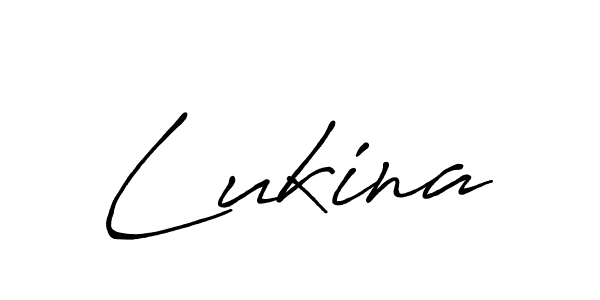 Lukina stylish signature style. Best Handwritten Sign (Antro_Vectra_Bolder) for my name. Handwritten Signature Collection Ideas for my name Lukina. Lukina signature style 7 images and pictures png