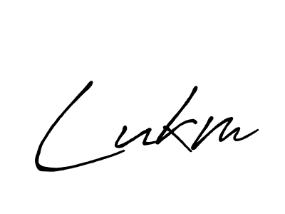 Also we have Lukm name is the best signature style. Create professional handwritten signature collection using Antro_Vectra_Bolder autograph style. Lukm signature style 7 images and pictures png
