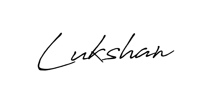 Create a beautiful signature design for name Lukshan. With this signature (Antro_Vectra_Bolder) fonts, you can make a handwritten signature for free. Lukshan signature style 7 images and pictures png