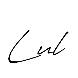 How to make Lul name signature. Use Antro_Vectra_Bolder style for creating short signs online. This is the latest handwritten sign. Lul signature style 7 images and pictures png