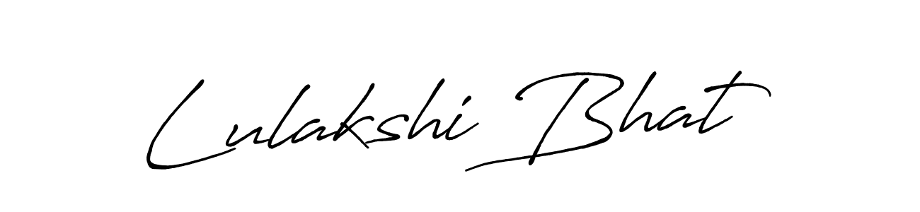 Also we have Lulakshi Bhat name is the best signature style. Create professional handwritten signature collection using Antro_Vectra_Bolder autograph style. Lulakshi Bhat signature style 7 images and pictures png