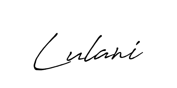 Design your own signature with our free online signature maker. With this signature software, you can create a handwritten (Antro_Vectra_Bolder) signature for name Lulani. Lulani signature style 7 images and pictures png