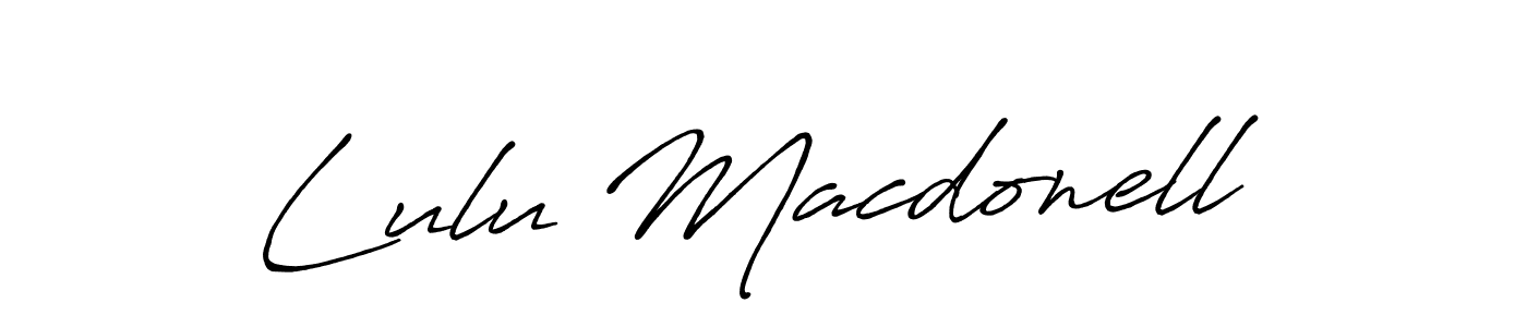 Also we have Lulu Macdonell name is the best signature style. Create professional handwritten signature collection using Antro_Vectra_Bolder autograph style. Lulu Macdonell signature style 7 images and pictures png