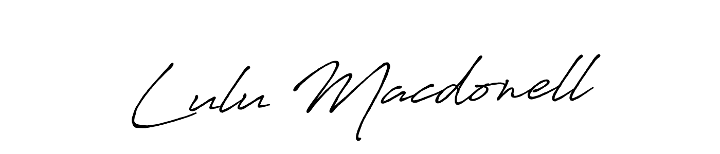 Also we have Lulu Macdonell name is the best signature style. Create professional handwritten signature collection using Antro_Vectra_Bolder autograph style. Lulu Macdonell signature style 7 images and pictures png