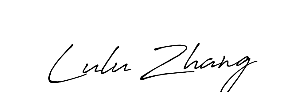 Also we have Lulu Zhang name is the best signature style. Create professional handwritten signature collection using Antro_Vectra_Bolder autograph style. Lulu Zhang signature style 7 images and pictures png