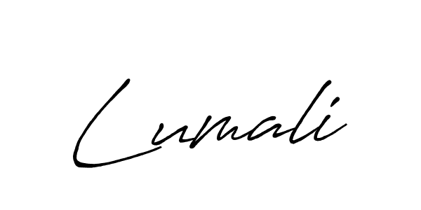 Design your own signature with our free online signature maker. With this signature software, you can create a handwritten (Antro_Vectra_Bolder) signature for name Lumali. Lumali signature style 7 images and pictures png