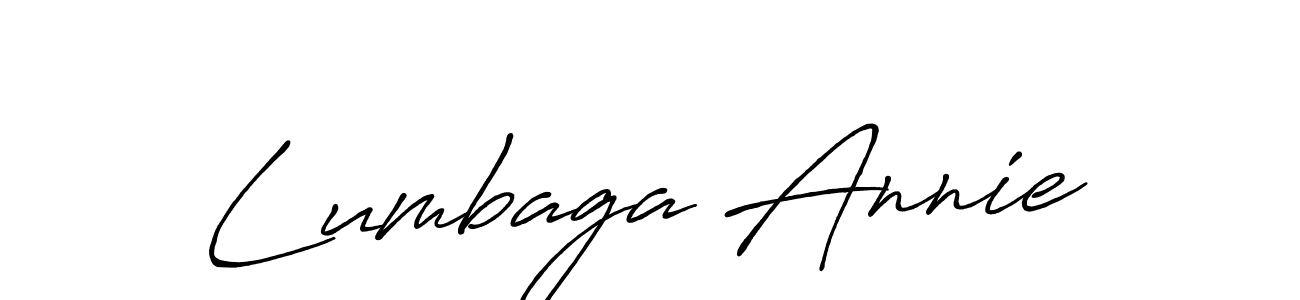 Similarly Antro_Vectra_Bolder is the best handwritten signature design. Signature creator online .You can use it as an online autograph creator for name Lumbaga Annie. Lumbaga Annie signature style 7 images and pictures png