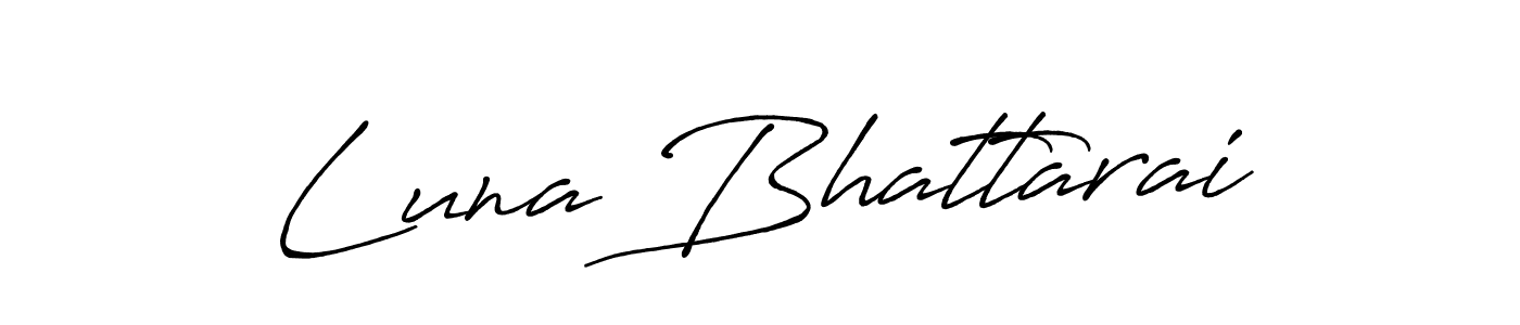 Also You can easily find your signature by using the search form. We will create Luna Bhattarai name handwritten signature images for you free of cost using Antro_Vectra_Bolder sign style. Luna Bhattarai signature style 7 images and pictures png