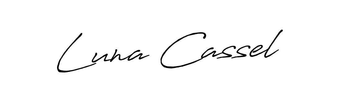 Also we have Luna Cassel name is the best signature style. Create professional handwritten signature collection using Antro_Vectra_Bolder autograph style. Luna Cassel signature style 7 images and pictures png