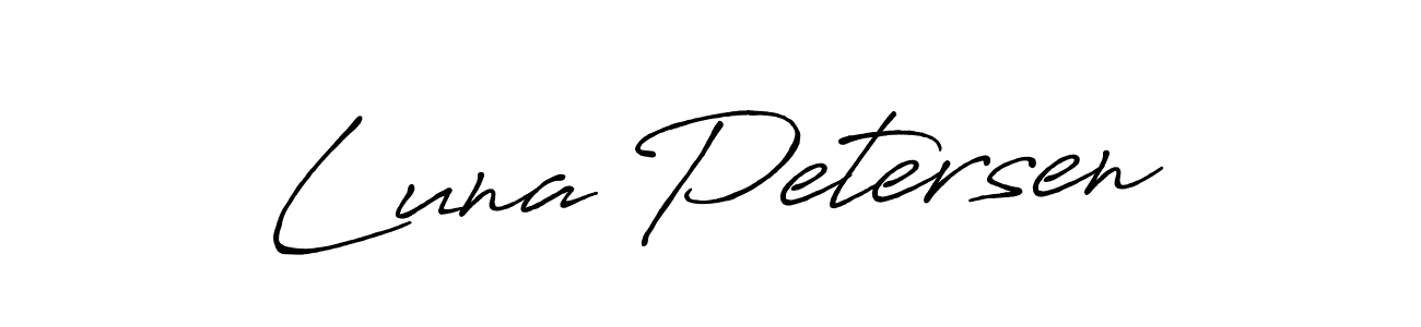 The best way (Antro_Vectra_Bolder) to make a short signature is to pick only two or three words in your name. The name Luna Petersen include a total of six letters. For converting this name. Luna Petersen signature style 7 images and pictures png