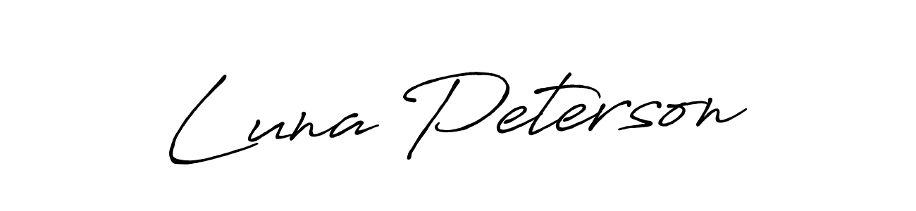 Make a beautiful signature design for name Luna Peterson. Use this online signature maker to create a handwritten signature for free. Luna Peterson signature style 7 images and pictures png