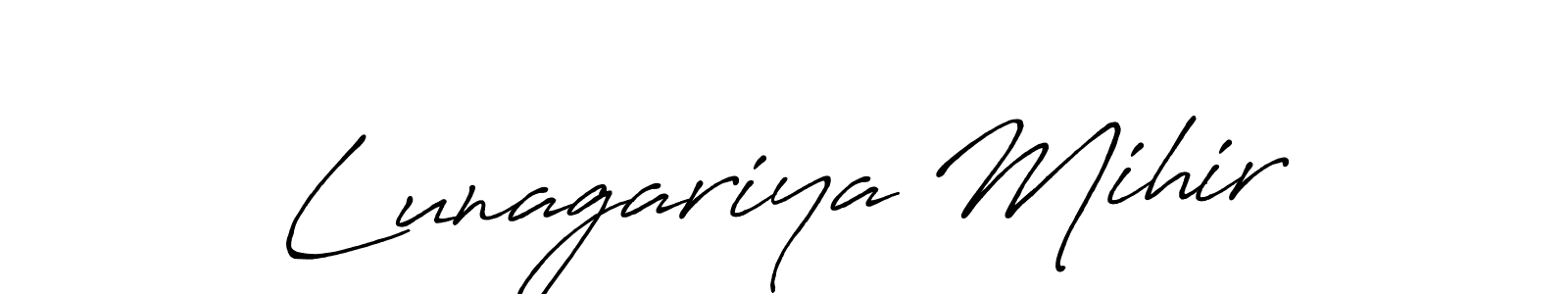 Once you've used our free online signature maker to create your best signature Antro_Vectra_Bolder style, it's time to enjoy all of the benefits that Lunagariya Mihir name signing documents. Lunagariya Mihir signature style 7 images and pictures png