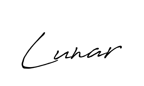 Lunar stylish signature style. Best Handwritten Sign (Antro_Vectra_Bolder) for my name. Handwritten Signature Collection Ideas for my name Lunar. Lunar signature style 7 images and pictures png