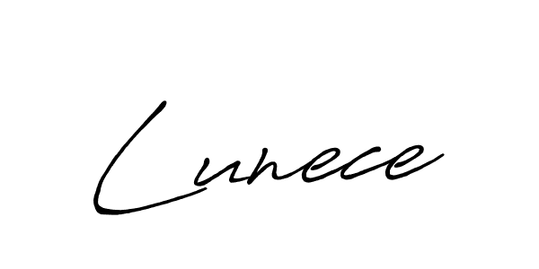 Use a signature maker to create a handwritten signature online. With this signature software, you can design (Antro_Vectra_Bolder) your own signature for name Lunece. Lunece signature style 7 images and pictures png