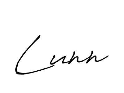 Lunn stylish signature style. Best Handwritten Sign (Antro_Vectra_Bolder) for my name. Handwritten Signature Collection Ideas for my name Lunn. Lunn signature style 7 images and pictures png