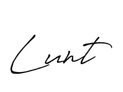 Design your own signature with our free online signature maker. With this signature software, you can create a handwritten (Antro_Vectra_Bolder) signature for name Lunt. Lunt signature style 7 images and pictures png