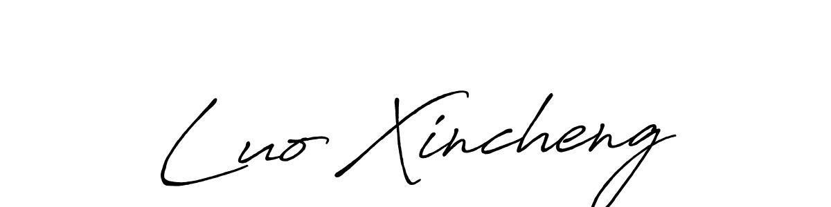 The best way (Antro_Vectra_Bolder) to make a short signature is to pick only two or three words in your name. The name Luo Xincheng include a total of six letters. For converting this name. Luo Xincheng signature style 7 images and pictures png