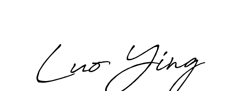 Antro_Vectra_Bolder is a professional signature style that is perfect for those who want to add a touch of class to their signature. It is also a great choice for those who want to make their signature more unique. Get Luo Ying name to fancy signature for free. Luo Ying signature style 7 images and pictures png