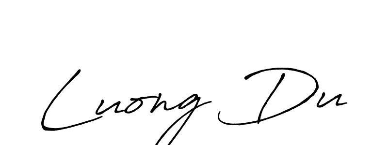 Luong Du stylish signature style. Best Handwritten Sign (Antro_Vectra_Bolder) for my name. Handwritten Signature Collection Ideas for my name Luong Du. Luong Du signature style 7 images and pictures png