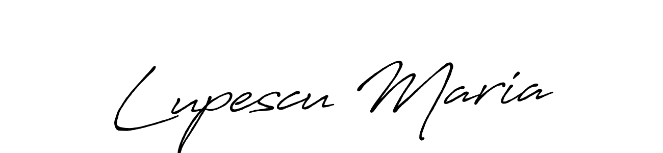 Use a signature maker to create a handwritten signature online. With this signature software, you can design (Antro_Vectra_Bolder) your own signature for name Lupescu Maria. Lupescu Maria signature style 7 images and pictures png