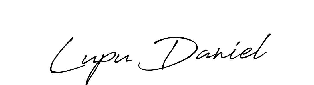 Design your own signature with our free online signature maker. With this signature software, you can create a handwritten (Antro_Vectra_Bolder) signature for name Lupu Daniel. Lupu Daniel signature style 7 images and pictures png