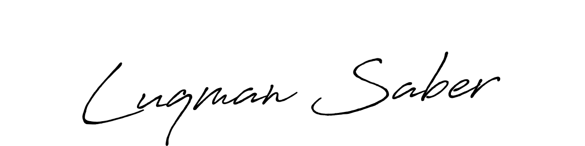 Also You can easily find your signature by using the search form. We will create Luqman Saber name handwritten signature images for you free of cost using Antro_Vectra_Bolder sign style. Luqman Saber signature style 7 images and pictures png