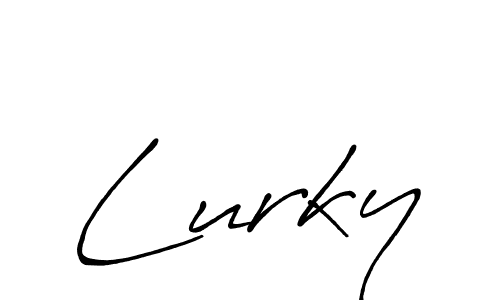 Once you've used our free online signature maker to create your best signature Antro_Vectra_Bolder style, it's time to enjoy all of the benefits that Lurky name signing documents. Lurky signature style 7 images and pictures png