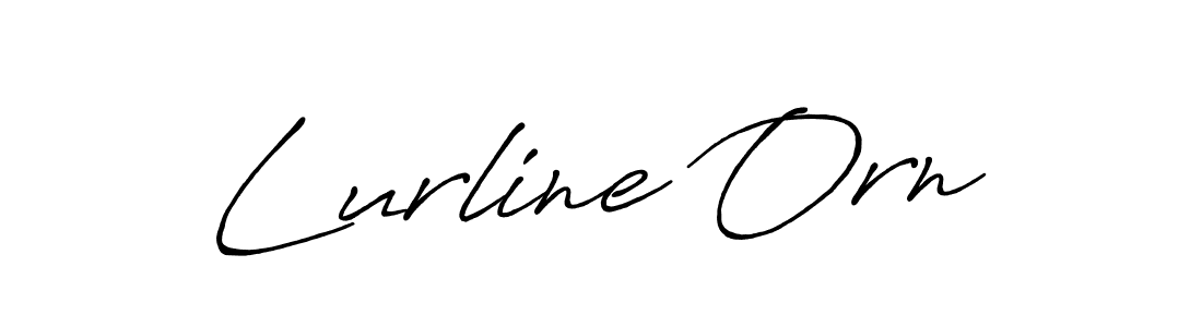 Make a beautiful signature design for name Lurline Orn. With this signature (Antro_Vectra_Bolder) style, you can create a handwritten signature for free. Lurline Orn signature style 7 images and pictures png