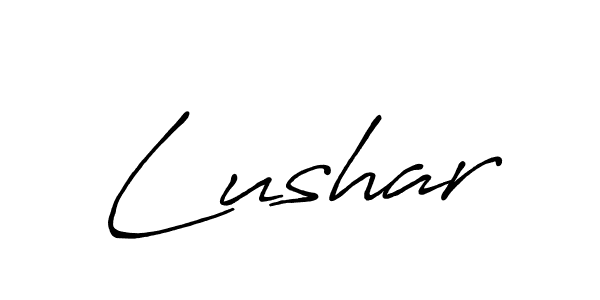 Also You can easily find your signature by using the search form. We will create Lushar name handwritten signature images for you free of cost using Antro_Vectra_Bolder sign style. Lushar signature style 7 images and pictures png