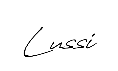 How to make Lussi signature? Antro_Vectra_Bolder is a professional autograph style. Create handwritten signature for Lussi name. Lussi signature style 7 images and pictures png