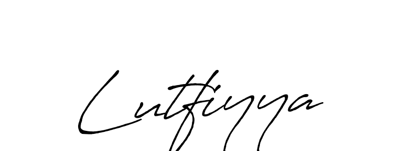 Make a beautiful signature design for name Lutfiyya. Use this online signature maker to create a handwritten signature for free. Lutfiyya signature style 7 images and pictures png