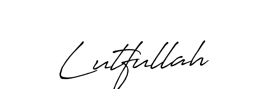 Also we have Lutfullah name is the best signature style. Create professional handwritten signature collection using Antro_Vectra_Bolder autograph style. Lutfullah signature style 7 images and pictures png