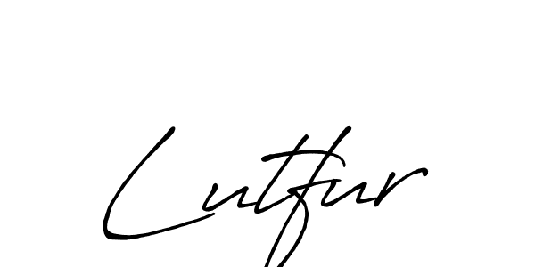 Make a beautiful signature design for name Lutfur. With this signature (Antro_Vectra_Bolder) style, you can create a handwritten signature for free. Lutfur signature style 7 images and pictures png