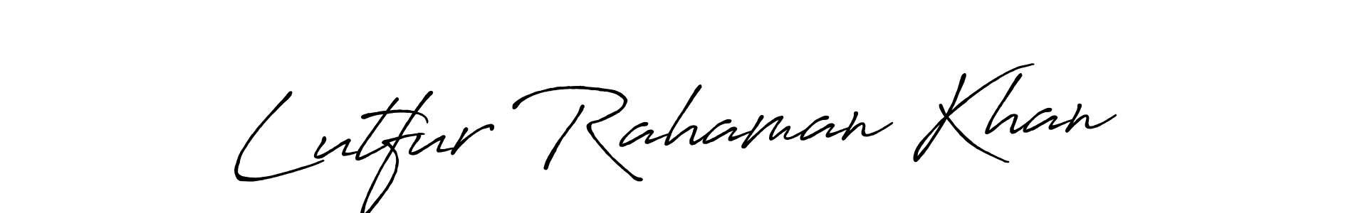 The best way (Antro_Vectra_Bolder) to make a short signature is to pick only two or three words in your name. The name Lutfur Rahaman Khan include a total of six letters. For converting this name. Lutfur Rahaman Khan signature style 7 images and pictures png