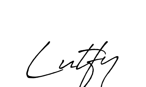 Make a beautiful signature design for name Lutfy. Use this online signature maker to create a handwritten signature for free. Lutfy signature style 7 images and pictures png