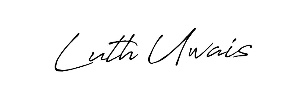 Also we have Luth Uwais name is the best signature style. Create professional handwritten signature collection using Antro_Vectra_Bolder autograph style. Luth Uwais signature style 7 images and pictures png
