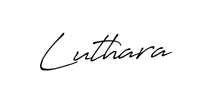 Also we have Luthara name is the best signature style. Create professional handwritten signature collection using Antro_Vectra_Bolder autograph style. Luthara signature style 7 images and pictures png