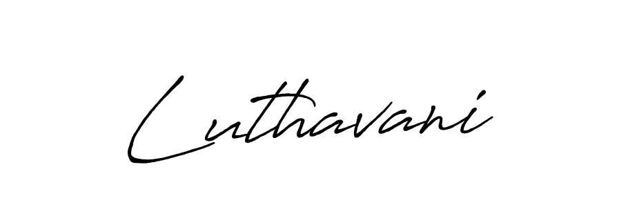 Also we have Luthavani name is the best signature style. Create professional handwritten signature collection using Antro_Vectra_Bolder autograph style. Luthavani signature style 7 images and pictures png