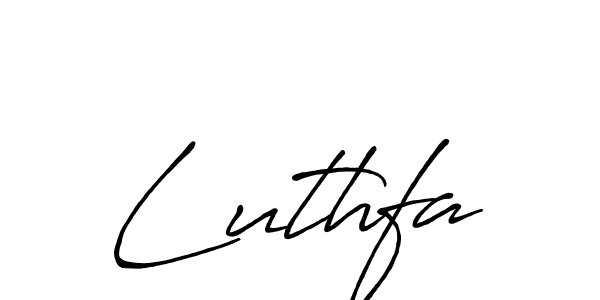 It looks lik you need a new signature style for name Luthfa. Design unique handwritten (Antro_Vectra_Bolder) signature with our free signature maker in just a few clicks. Luthfa signature style 7 images and pictures png