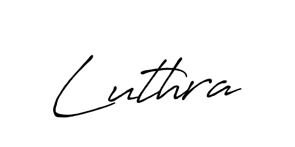 How to make Luthra name signature. Use Antro_Vectra_Bolder style for creating short signs online. This is the latest handwritten sign. Luthra signature style 7 images and pictures png