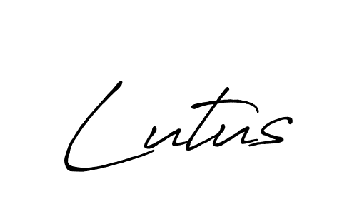 Create a beautiful signature design for name Lutus. With this signature (Antro_Vectra_Bolder) fonts, you can make a handwritten signature for free. Lutus signature style 7 images and pictures png
