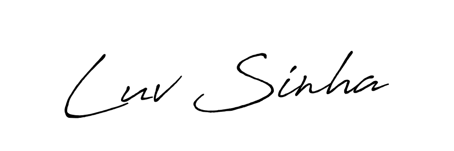 Here are the top 10 professional signature styles for the name Luv Sinha. These are the best autograph styles you can use for your name. Luv Sinha signature style 7 images and pictures png