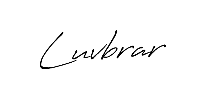 Antro_Vectra_Bolder is a professional signature style that is perfect for those who want to add a touch of class to their signature. It is also a great choice for those who want to make their signature more unique. Get Luvbrar name to fancy signature for free. Luvbrar signature style 7 images and pictures png