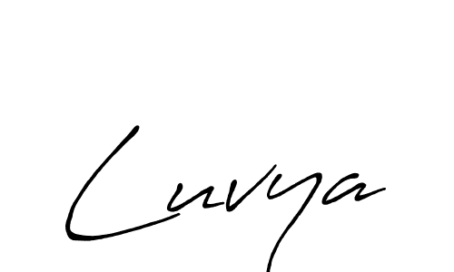 Design your own signature with our free online signature maker. With this signature software, you can create a handwritten (Antro_Vectra_Bolder) signature for name Luvya. Luvya signature style 7 images and pictures png