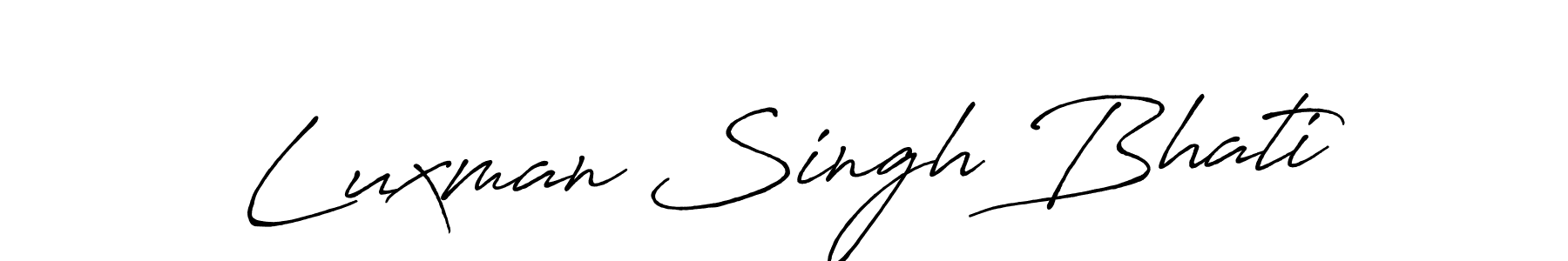 Use a signature maker to create a handwritten signature online. With this signature software, you can design (Antro_Vectra_Bolder) your own signature for name Luxman Singh Bhati. Luxman Singh Bhati signature style 7 images and pictures png