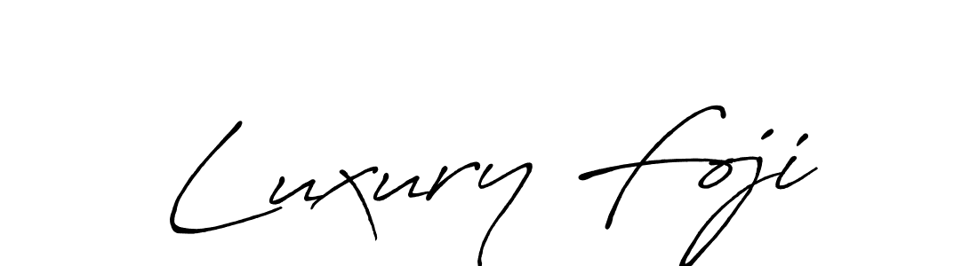 Once you've used our free online signature maker to create your best signature Antro_Vectra_Bolder style, it's time to enjoy all of the benefits that Luxury Foji name signing documents. Luxury Foji signature style 7 images and pictures png