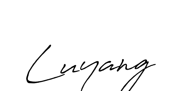 Also we have Luyang name is the best signature style. Create professional handwritten signature collection using Antro_Vectra_Bolder autograph style. Luyang signature style 7 images and pictures png