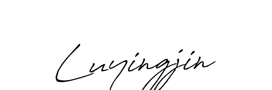 Use a signature maker to create a handwritten signature online. With this signature software, you can design (Antro_Vectra_Bolder) your own signature for name Luyingjin. Luyingjin signature style 7 images and pictures png